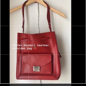 Loeffler Randall red shoulder bag